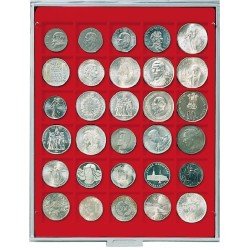 Lindner 2115 Bandeja 38 mm para monedas con 30 huecos para monedas/cápsulas 