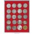 Lindner 2120 Bandeja 47 mm para monedas con 20 huecos cuadrados