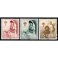 España Spain 1121/23 1953 ProTuberculosos MNH España Spain 1121/23 1953 ProTuberculosos MNH