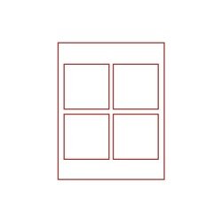 Lindner 2804 Bandeja doble 100 x 100 mm para monedas dos compartimentos para 4 monedas Lindner 2804 Bandeja doble 100 x 100 mm para monedas dos compartimentos para 4 monedas