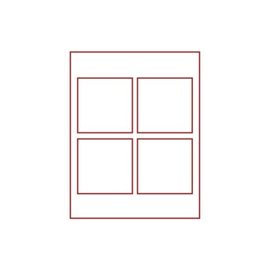 Lindner 2804 Bandeja doble 100 x 100 mm para monedas dos compartimentos para 4 monedas 