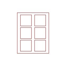 Lindner 2806 Bandeja doble 85 x 85 mm compartimentos cuadrados 6 monedas Lindner 2806 Bandeja doble 85 x 85 mm compartimentos cuadrados 6 monedas