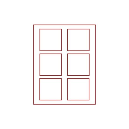 Lindner 2806 Bandeja doble 85 x 85 mm compartimentos cuadrados 6 monedas 
