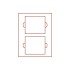Lindner 2805 Bandeja doble 140 x 123 mm compartimento rectangular 2 X 5 Euro Alemania  