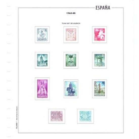 Hojas sellos España FLCVALES Filober color Plan Sur de Valencia sin montar Hojas sellos España FLCVALES Filober color Plan Sur de Valencia sin montar