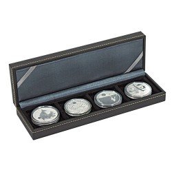 Lindner 2362-4 Estuche Nera S para monedas de 10 Euros Lindner 2362-4 Estuche Nera S para monedas de 10 Euros