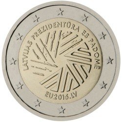 Letonia 2015 2 € euros conmemorativos Presidencia de la Unión Europea 