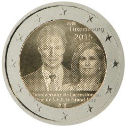 Luxemburgo 2015 2 € euros conmemorativos Entronización Duque Enrique Luxemburgo 2015 2 € euros conmemorativos Entronización Duque Enrique