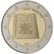 Malta 2015 2 € euros conmemorativos República de Malta 1974