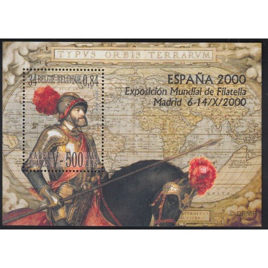 España Spain Emisión conjunta 2000 Bélgica-España Carlos V Sobrecarga Expo MNH España Spain Emisión conjunta 2000 Bélgica-España Carlos V Sobrecarga Expo MNH