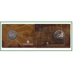 Lituania 2015 Cartera Oficial Coin Card Moneda 2 € conm Idioma lituano 