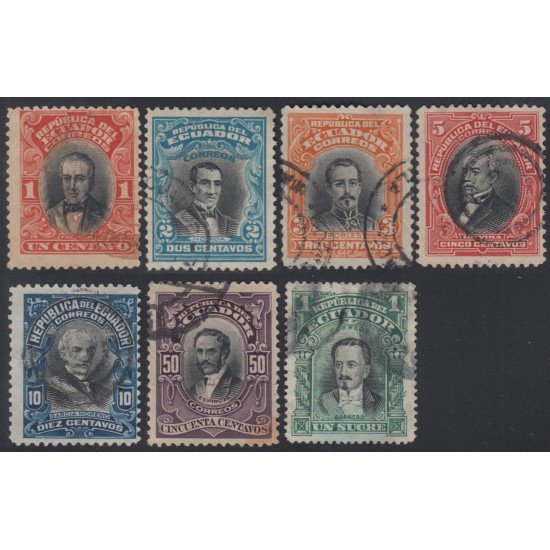 Ecuador 179/84A 1911 1915 Serie corriente Usados