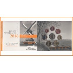 Holanda 2016 Cartera Oficial Monedas € euros BU Set Molinos Patrimonio Holanda 2016 Cartera Oficial Monedas € euros BU Set Molinos Patrimonio