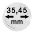 Lindner S22703545P Cápsulas 35.45 para monedas grandes y gruesas  pqte 10 