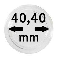 Lindner S22704040P Cápsulas 40.40 para monedas grandes y gruesas  pqte 10