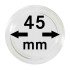 Lindner S22704500P Cápsulas 45 mm para monedas grandes y gruesas   