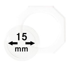Lindner OS015 Octos para monedas 15 mm Paquete de 2 unidades