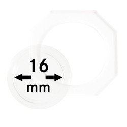 Lindner OS016 Octos para monedas 16 mm Paquete de 2 unidades