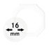 Lindner OS016 Octos para monedas 16 mm Paquete de 2 unidades