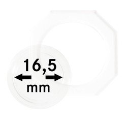 Lindner OS165 Octos para monedas 16,5 mm Paquete de 2 unidades