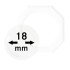 Lindner OS018 Octos para monedas 18 mm Paquete de 2 unidades