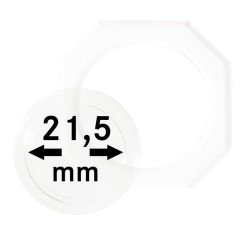 Lindner OS215 Octos para monedas 21,5 mm Paquete de 2 unidades