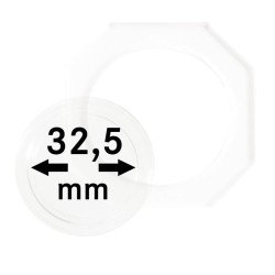 Lindner OS325 Octos para monedas 32,5 mm Paquete de 2 unidades