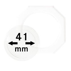 Lindner OS041 Octos para monedas 41 mm Paquete de 2 unidades