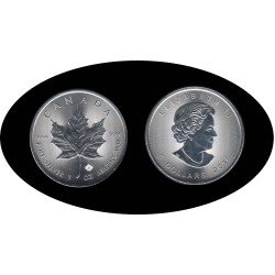 Canadá Canada 1 OZ onza plata 2016 Maple Leaf Elisabeth II 5$ Plata Ag Canadá Canada 1 OZ onza plata 2016 Maple Leaf Elisabeth II 5$ Plata Ag