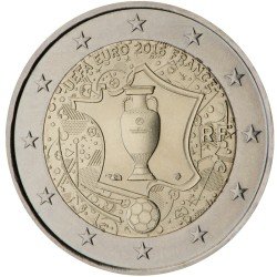 Francia 2016 2 € euros conmemorativos Eurocopa 2016 UEFA Fútbol Francia 2016 2 € euros conmemorativos Eurocopa 2016 UEFA Fútbol