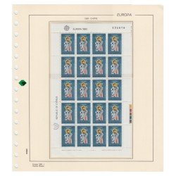 Filabo hojas de sellos Europa minihojitas 1971-1975 montado con protectores Filabo hojas de sellos Europa minihojitas 1971-1975 montado con protectores