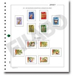 Filabo hojas álbum de sellos de Jersey 1941-1990 registro sin protectores Filabo hojas álbum de sellos de Jersey 1941-1990 registro sin protectores