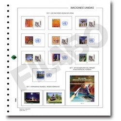 Filabo hojas álbum de sellos de Naciones Unidas 1977 sin protectores Filabo hojas álbum de sellos de Naciones Unidas 1977 sin protectores