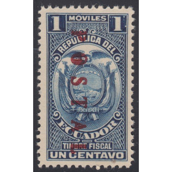 Ecuador 284 1929 Fiscal Postal MH