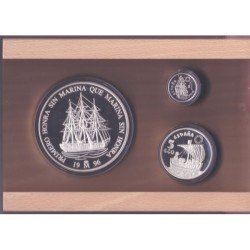 España Spain Monedas Homenaje a la Marina Española 1996 Colección completa plata 