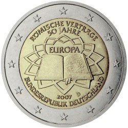 Alemania 2007 2 € euros conmemorativos 50º Aniversario Tratado de Roma ( 5 monedas ) Alemania 2007 2 € euros conmemorativos 50º Aniversario Tratado de Roma ( 5 monedas )