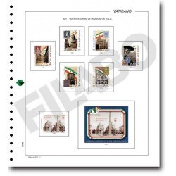 Filabo hojas de sellos de Vaticano 1976 registro montado con protectores Filabo hojas de sellos de Vaticano 1976 registro montado con protectores
