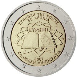 Grecia 2007 2 € euros conmemorativos 50º Aniversario Tratado de Roma
