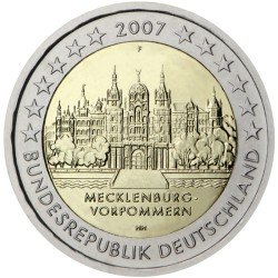 Alemania 2007 2 € euros conmemorativos Mecklenburg - Vorpommern ( 5 monedas ) Alemania 2007 2 € euros conmemorativos Mecklenburg - Vorpommern ( 5 monedas )