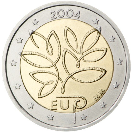 Finlandia  2004 2 € euros conmemorativos Ampliación de la UE 