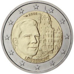 Luxemburgo 2008 2 € euros conmemorativos El gran duque Enrique y el Château de Berg
