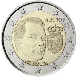 Luxemburgo 2010 2 € euros conmemorativos Escudo de armas del Gran Duque