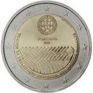 Portugal 2008 2 € euros conmemorativos 60º Av. Derechos Humanos Portugal 2008 2 € euros conmemorativos 60º Av. Derechos Humanos