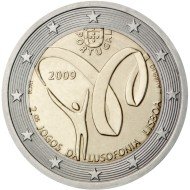 Portugal 2009 2 € euros conmemorativos Segundos Juegos de la Lusofonía Portugal 2009 2 € euros conmemorativos Segundos Juegos de la Lusofonía