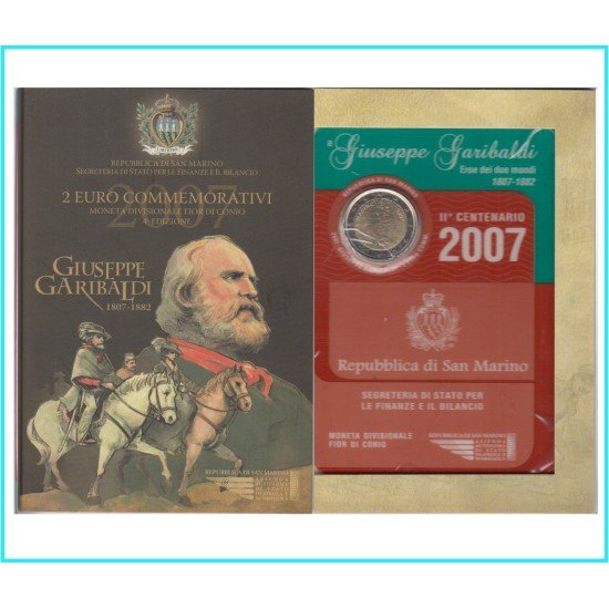 San Marino 2 euros conmemorativos (estuche oficial) 2007 San Marino 2 euros conmemorativos (estuche oficial) 2007