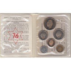 España Spain Cartera Oficial  Pesetas 1975 (*19-76) Juan Carlos I FNMT