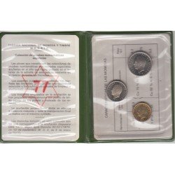 España Spain Cartera Oficial  Pesetas 1975 (*19-77) Juan Carlos I FNMT