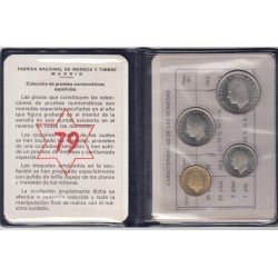 España Spain Cartera Oficial  Pesetas 1975 (*19-79) Juan Carlos I FNMT