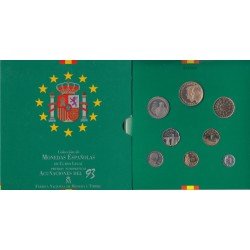 España Spain Cartera Oficial  Set Pesetas 1993 Juan Carlos I FNMT