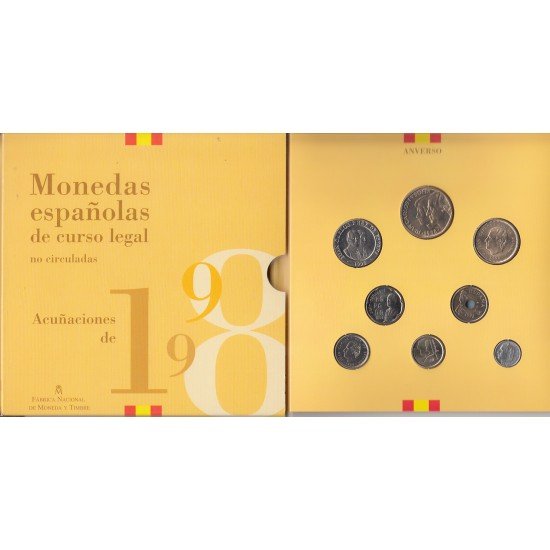 España Spain Cartera Oficial Pesetas 1998 Juan Carlos I FNMT España Spain Cartera Oficial Pesetas 1998 Juan Carlos I FNMT